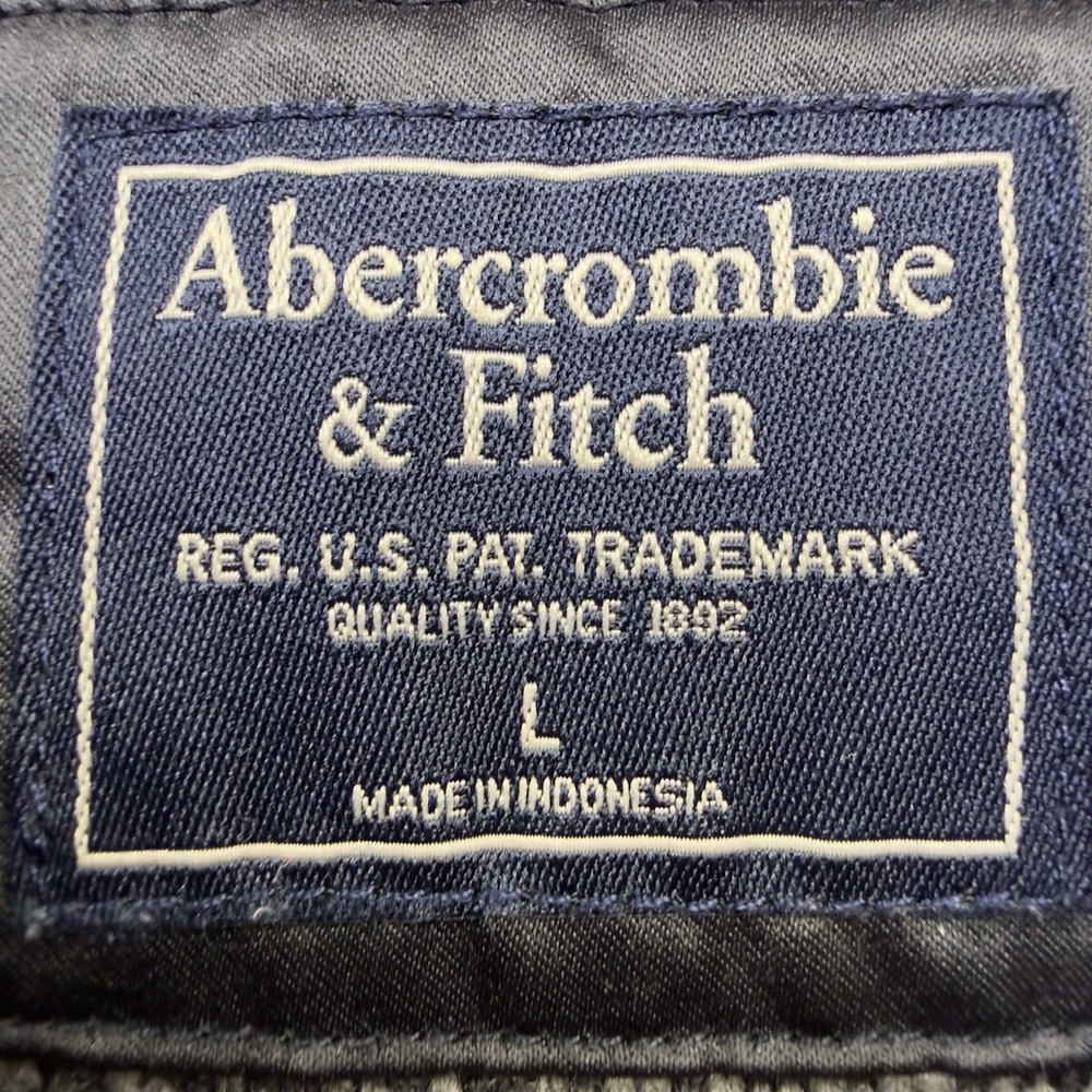 Abercrombie & Fitch Sherpa Fleece Jacket Gray Black Buffalo Plaid Zip Womens L - Picture 3 of 7